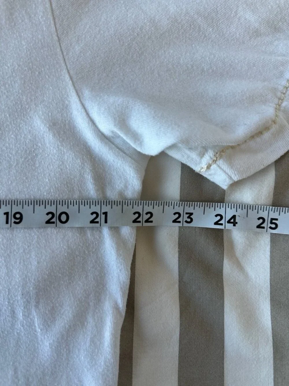 True Religion Single Stitch White Embroidered Tee  Size XXL